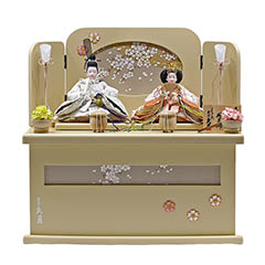 雛人形: 衣裳着 小芥子親王 収納親王飾り 【D-20】