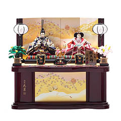 雛人形　親王飾り収納セット・頭　晃隆　作・間口約６５×奥行約３５×高さ約６５㎝ 雛人形 親王飾り収納セット・頭 晃隆 作・間口約65×奥行約35×