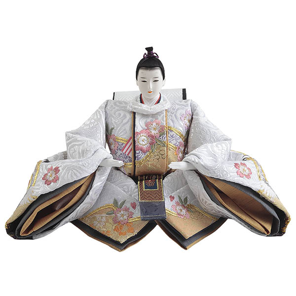 雛人形 久月 飯塚孝作 金駒刺繍 衣裳着 三五親王 平飾り 久月監製 詳細画像 久月 雛人形 飯塚孝作 金駒刺繍 衣裳着 三五親王 平飾り 久月監製 詳細画像