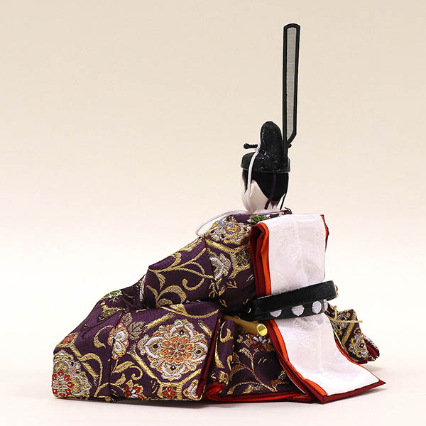 久月　 雛人形　二世光匠作 西陣織金襴 衣裳着 京十一番親王 平飾り 久月監製　詳細画像