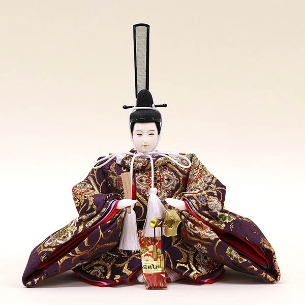 久月　 雛人形　二世光匠作 西陣織金襴 衣裳着 京十一番親王 平飾り 久月監製　詳細画像