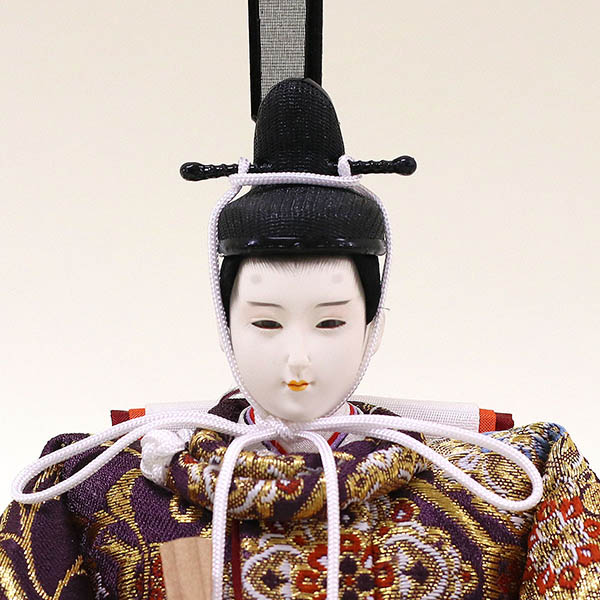久月　 雛人形　二世光匠作 西陣織金襴 衣裳着 京十一番親王 平飾り 久月監製　詳細画像