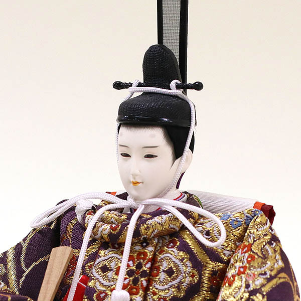 久月　 雛人形　二世光匠作 西陣織金襴 衣裳着 京十一番親王 平飾り 久月監製　詳細画像
