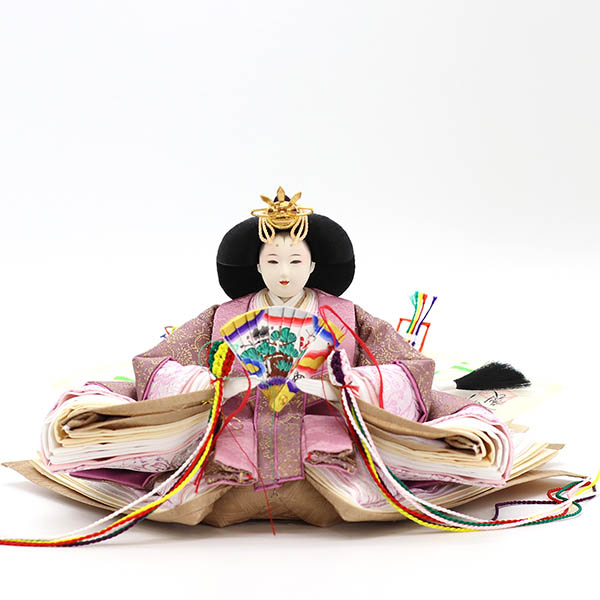 雛人形 久月 二世光匠作 正絹 衣裳着 京十二番親王 平飾り 白木 木目 久月監製 詳細画像 久月 雛人形 二世光匠作 正絹 衣裳着 京十二番親王 平飾り 白木 木目 久月監製 詳細画像