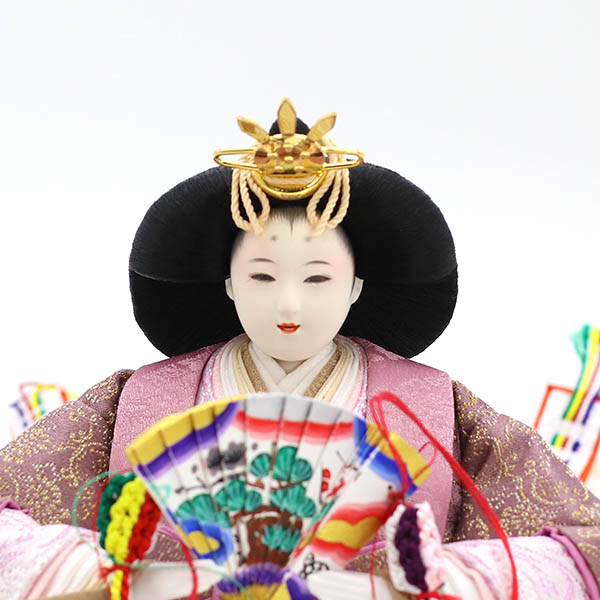 雛人形 久月 二世光匠作 正絹 衣裳着 京十二番親王 平飾り 白木 木目 久月監製 詳細画像 久月 雛人形 二世光匠作 正絹 衣裳着 京十二番親王 平飾り 白木 木目 久月監製 詳細画像