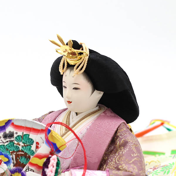 雛人形 久月 二世光匠作 正絹 衣裳着 京十二番親王 平飾り 白木 木目 久月監製 詳細画像 久月 雛人形 二世光匠作 正絹 衣裳着 京十二番親王 平飾り 白木 木目 久月監製 詳細画像