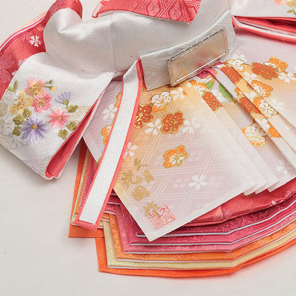 雛人形 久月 光園作 刺繍 衣裳着 芥子親王 平飾り リバーシブル屏風 久月監製 詳細画像 久月 雛人形 光園作 刺繍 衣裳着 芥子親王 平飾り リバーシブル屏風 久月監製 詳細画像