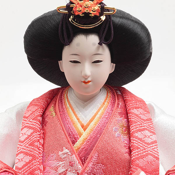 雛人形 久月 光園作 刺繍 衣裳着 芥子親王 平飾り リバーシブル屏風 久月監製 詳細画像 久月 雛人形 光園作 刺繍 衣裳着 芥子親王 平飾り リバーシブル屏風 久月監製 詳細画像