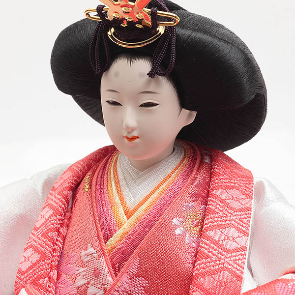 雛人形 久月 光園作 刺繍 衣裳着 芥子親王 平飾り リバーシブル屏風 久月監製 詳細画像 久月 雛人形 光園作 刺繍 衣裳着 芥子親王 平飾り リバーシブル屏風 久月監製 詳細画像