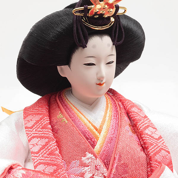 雛人形 久月 光園作 刺繍 衣裳着 芥子親王 平飾り リバーシブル屏風 久月監製 詳細画像 久月 雛人形 光園作 刺繍 衣裳着 芥子親王 平飾り リバーシブル屏風 久月監製 詳細画像