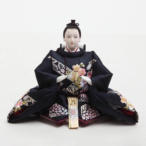 雛人形 久月 光園作 刺繍 衣裳着 芥子親王 平飾り リバーシブル屏風 久月監製 詳細画像 久月 雛人形 光園作 刺繍 衣裳着 芥子親王 平飾り リバーシブル屏風 久月監製 詳細画像