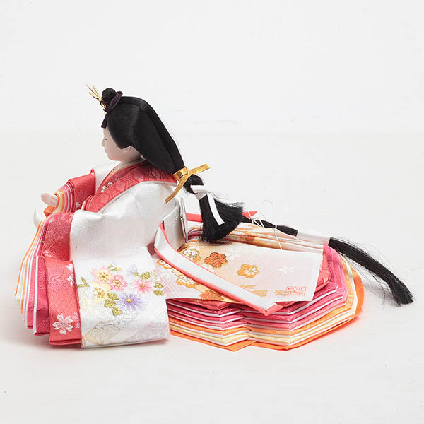 雛人形 久月 光園作 刺繍 衣裳着 芥子親王 平飾り リバーシブル屏風 久月監製 詳細画像 久月 雛人形 光園作 刺繍 衣裳着 芥子親王 平飾り リバーシブル屏風 久月監製 詳細画像