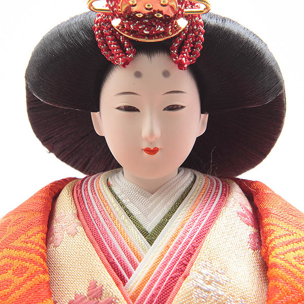 久月　 雛人形　光園作 衣裳着 小三五親王 平飾り 花がすみ 久月監製　詳細画像