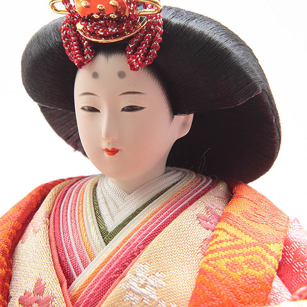 久月　 雛人形　光園作 衣裳着 小三五親王 平飾り 花がすみ 久月監製　詳細画像