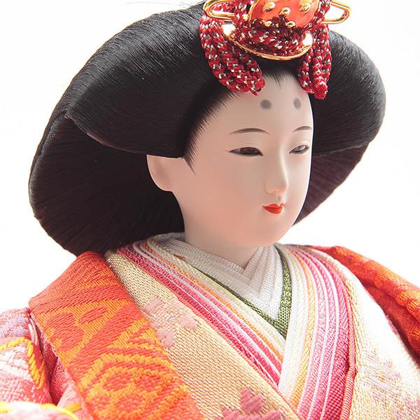 久月　 雛人形　光園作 衣裳着 小三五親王 平飾り 花がすみ 久月監製　詳細画像