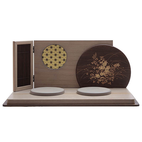 久月　 雛人形　光園作 衣裳着 小三五親王 平飾り 花がすみ 久月監製　詳細画像