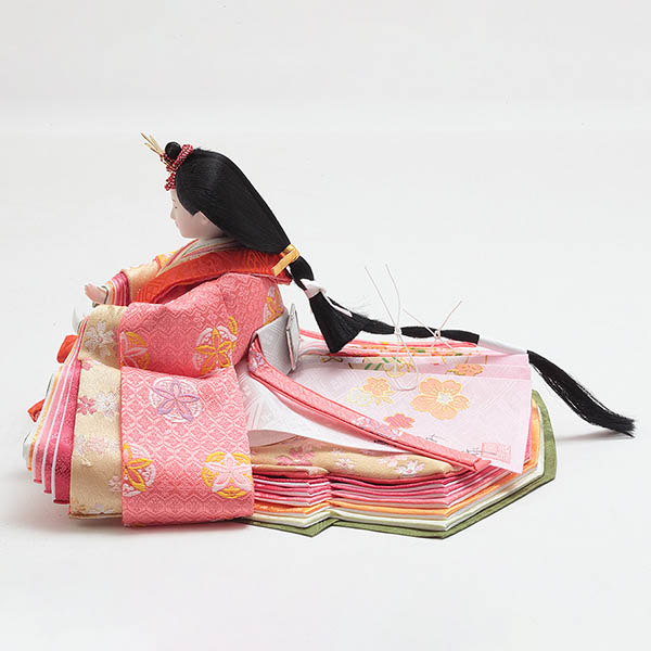 久月　 雛人形　光園作 衣裳着 小三五親王 平飾り 花がすみ 久月監製　詳細画像