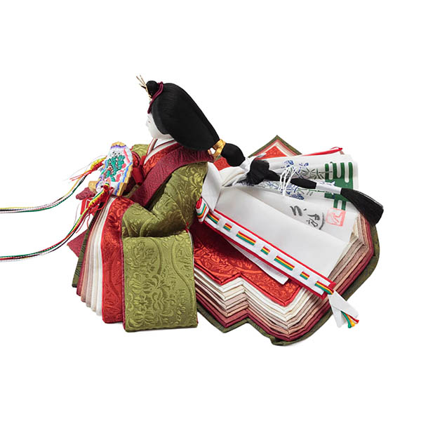 久月　 雛人形　清水久遊作 正絹唐織 衣裳着 三五親王 平飾り 久月監製　詳細画像