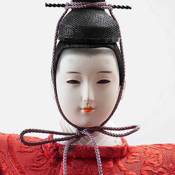 久月　 雛人形　清水久遊作 正絹唐織 衣裳着 三五親王 平飾り 久月監製　詳細画像