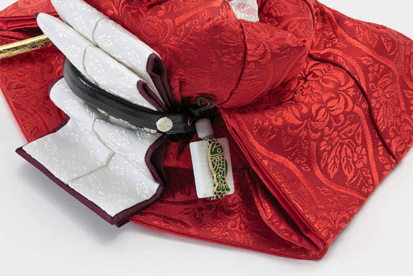 久月　 雛人形　清水久遊作 正絹唐織 衣裳着 三五親王 平飾り 久月監製　詳細画像