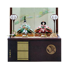 雛人形: 久月作 着付 藤佳 結 夏 若葉 衣裳着 京十二番親王 収納親王飾り 【D-6】