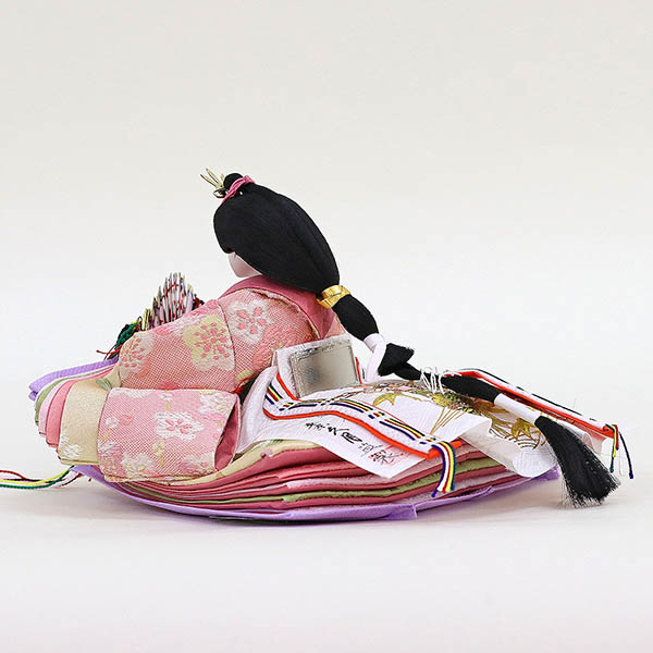 久月　 雛人形　久月作 平安三賢女 歌人付 雛の詩 衣裳着 京十番親王 芥子五人 七人揃い 三段飾り 簡単組み立て　詳細画像