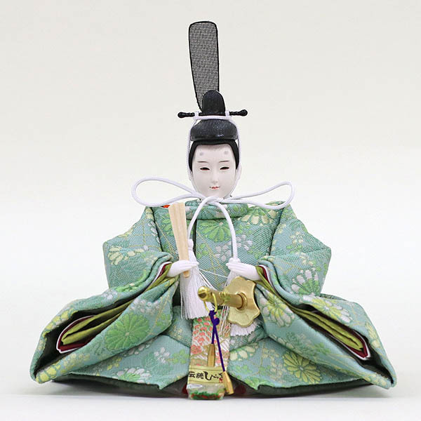 久月　 雛人形　久月作 平安三賢女 歌人付 雛の詩 衣裳着 京十番親王 芥子五人 七人揃い 三段飾り 簡単組み立て　詳細画像