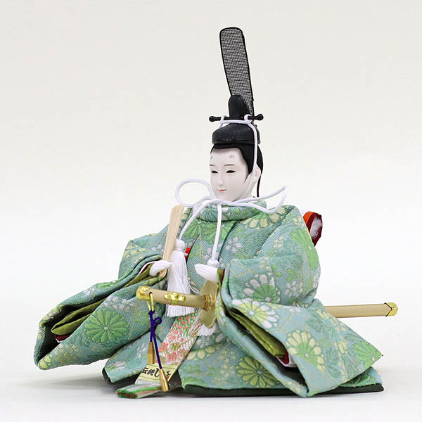久月　 雛人形　久月作 平安三賢女 歌人付 雛の詩 衣裳着 京十番親王 芥子五人 七人揃い 三段飾り 簡単組み立て　詳細画像