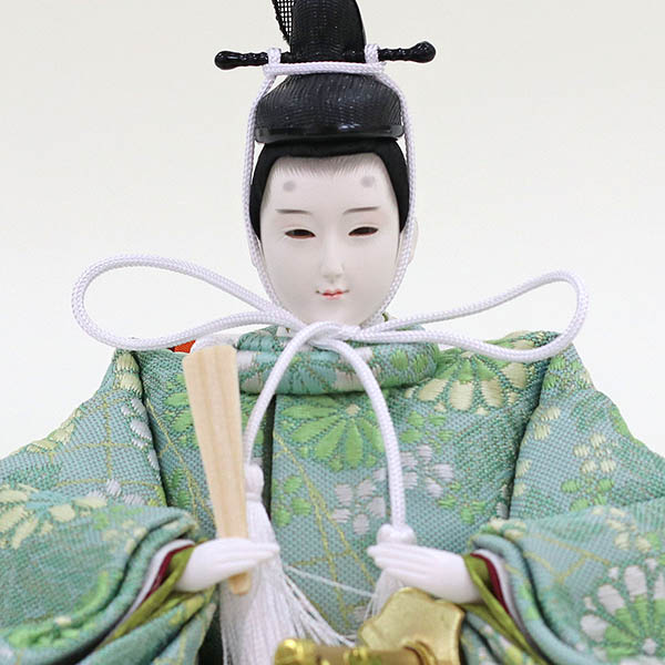 久月　 雛人形　久月作 平安三賢女 歌人付 雛の詩 衣裳着 京十番親王 芥子五人 七人揃い 三段飾り 簡単組み立て　詳細画像