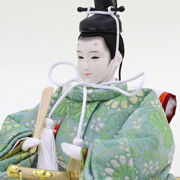 久月　 雛人形　久月作 平安三賢女 歌人付 雛の詩 衣裳着 京十番親王 芥子五人 七人揃い 三段飾り 簡単組み立て　詳細画像