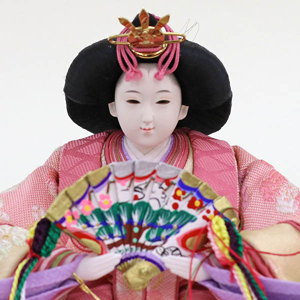 久月　 雛人形　久月作 平安三賢女 歌人付 雛の詩 衣裳着 京十番親王 芥子五人 七人揃い 三段飾り 簡単組み立て　詳細画像