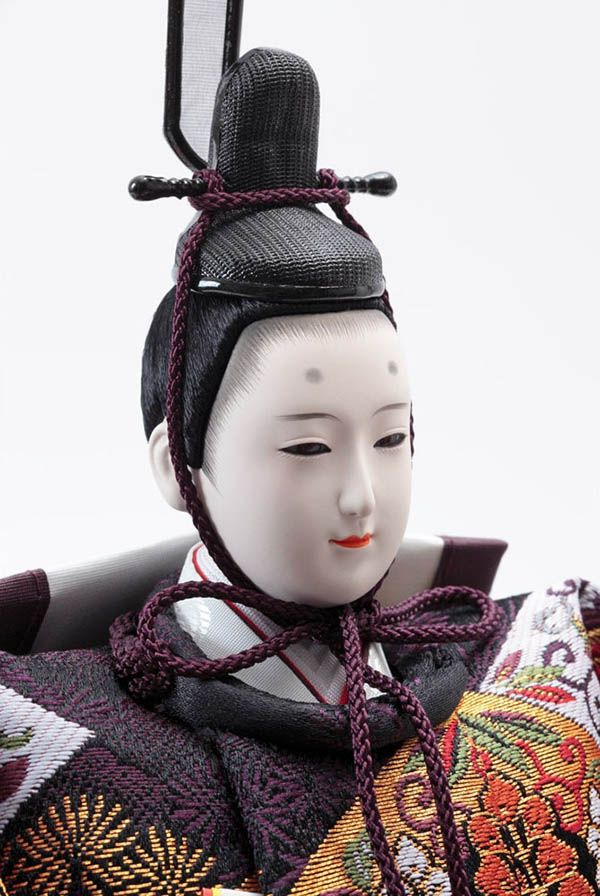 久月　 雛人形　久月作 平安三賢女 歌人付 雛の詩 段織 衣裳着 小十番親王 小三五五人 七人揃い 四段飾り 簡単組み立て 駿河古典蒔絵　詳細画像