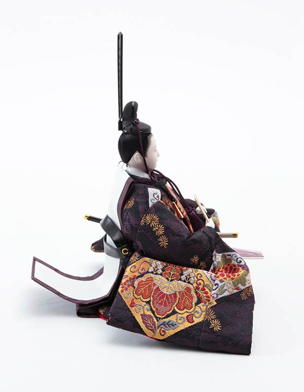 久月　 雛人形　久月作 平安三賢女 歌人付 雛の詩 段織 衣裳着 小十番親王 小三五五人 七人揃い 四段飾り 簡単組み立て 駿河古典蒔絵　詳細画像