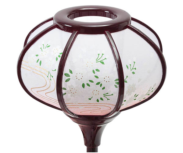 久月　 雛人形　衣裳着 ケース入り 親王飾り 小三五親王 茶木目 花刺繍 アクリルケース　詳細画像