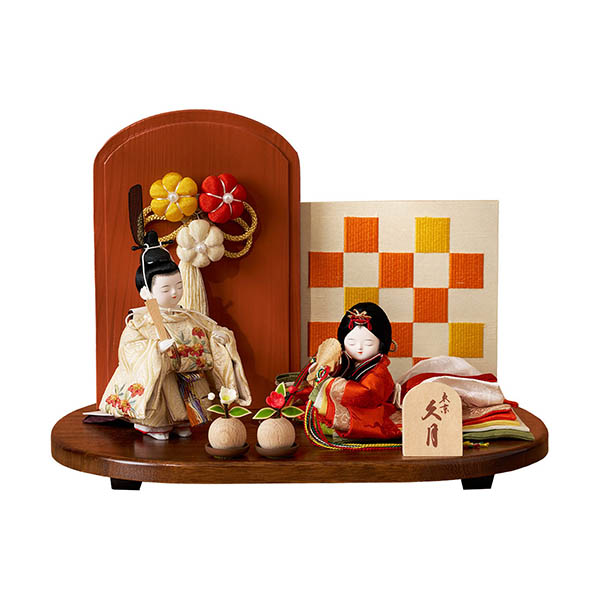 レトロ 刺繍 衣裳着 親王飾り 【D-80/6HR-K52】