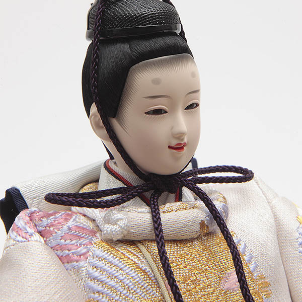 久月　 雛人形　銘木 檜 衣裳着 小芥子親王 収納親王飾り　詳細画像