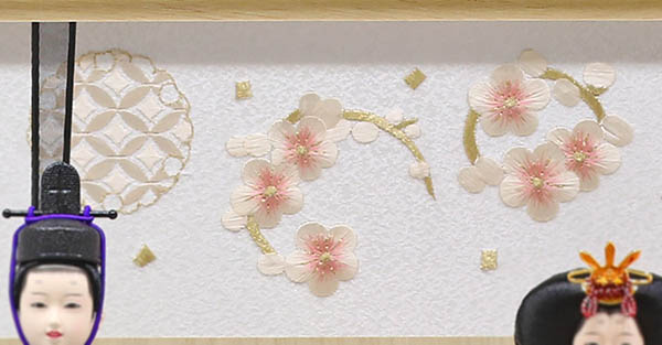 久月　 雛人形　久月 衣裳着 ケース入り 親王飾り 小芥子親王 アクリルケース飾り　詳細画像