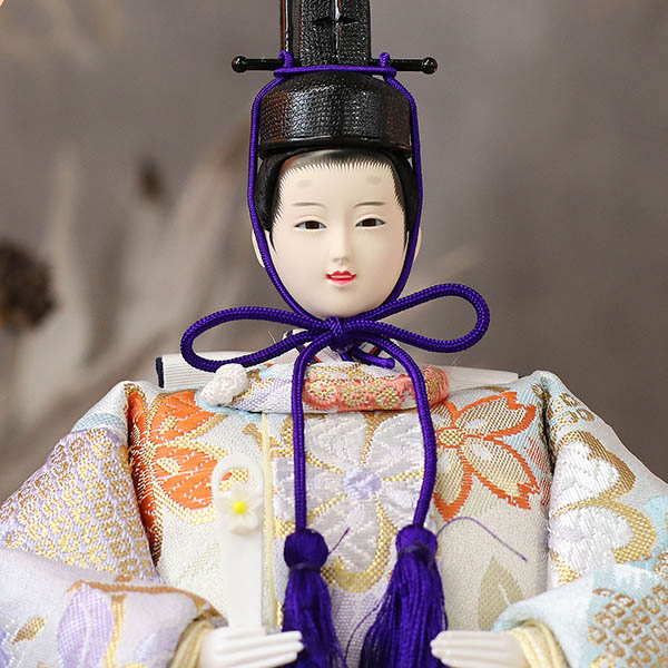 久月　 雛人形　久月 衣裳着 ケース入り 親王飾り 芥子親王 アクリルケース飾り　詳細画像