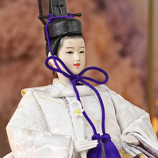 久月　 雛人形　久月 衣裳着 ケース入り 親王飾り 小芥子親王 アクリルケース飾り　詳細画像