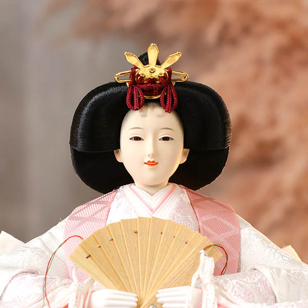 久月　 雛人形　久月 衣裳着 ケース入り 親王飾り 小三五親王 アクリルケース飾り　詳細画像