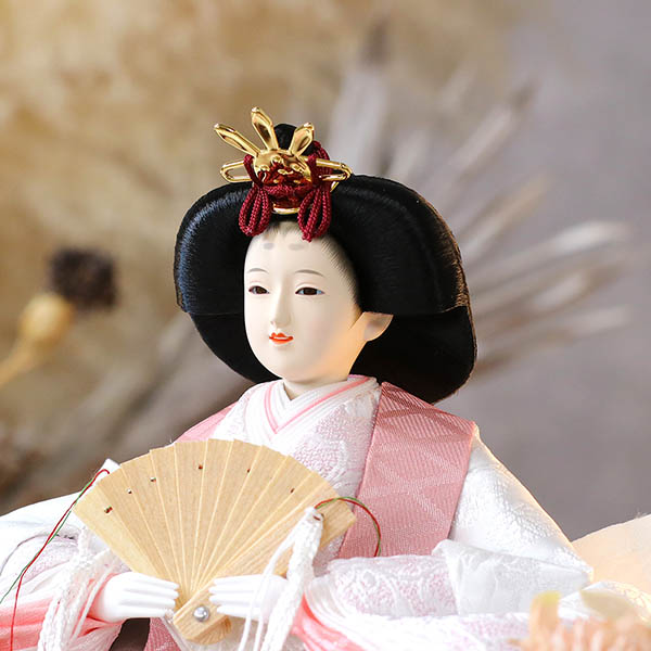 久月　 雛人形　久月 衣裳着 ケース入り 親王飾り 小三五親王 アクリルケース飾り　詳細画像