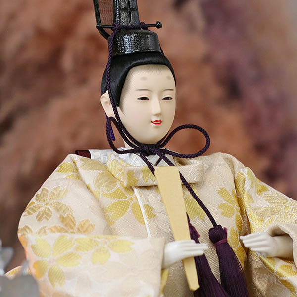 久月　 雛人形　久月 衣裳着 ケース入り 親王飾り 芥子親王 アクリルケース飾り　詳細画像