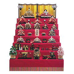 雛人形 | 久月作雛人形 | 段飾り | 雛人形、五月人形、こいのぼり、盆