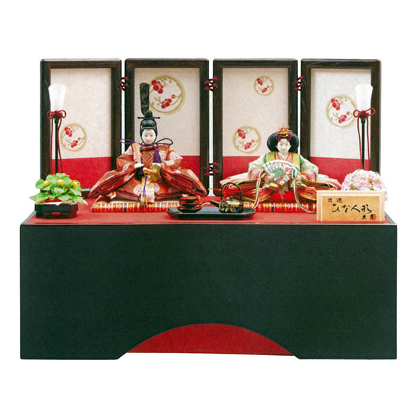 久月作 着付 二世光匠 色舞 紅梅 衣裳着 京十三番親王 収納親王飾り 【D-12】