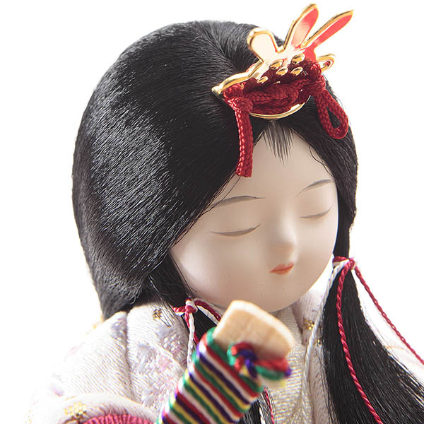 久月　 雛人形　新井久夫作 優美雛 木目込み 収納親王飾り 久月監製　詳細画像