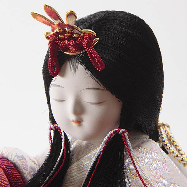 久月　 雛人形　新井久夫作 優美雛 木目込み 収納親王飾り 久月監製　詳細画像