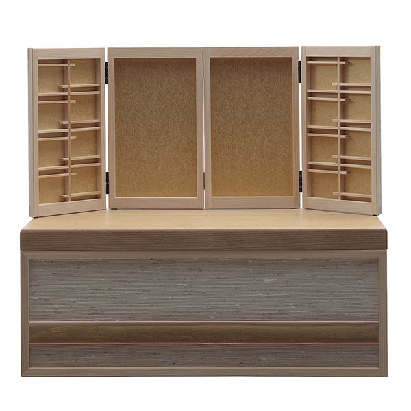 久月　 雛人形　新井久夫作 優美雛 木目込み 収納親王飾り 久月監製　詳細画像