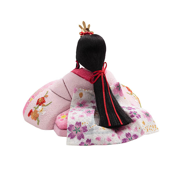 久月　 雛人形　 久月作 ほのか 木目込み 新井久夫 小春雛 親王飾り 刺繍　詳細画像