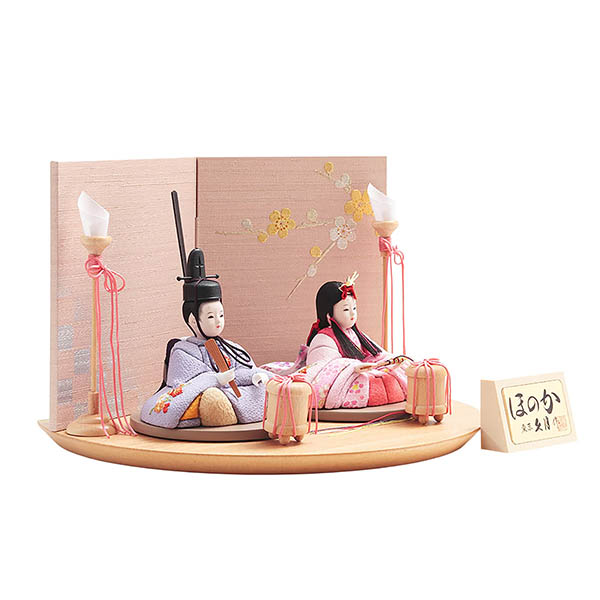久月　 雛人形　 久月作 ほのか 木目込み 新井久夫 小春雛 親王飾り 刺繍　詳細画像