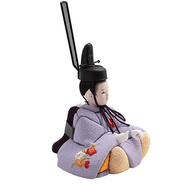 久月　 雛人形　 久月作 ほのか 木目込み 新井久夫 小春雛 親王飾り 刺繍　詳細画像